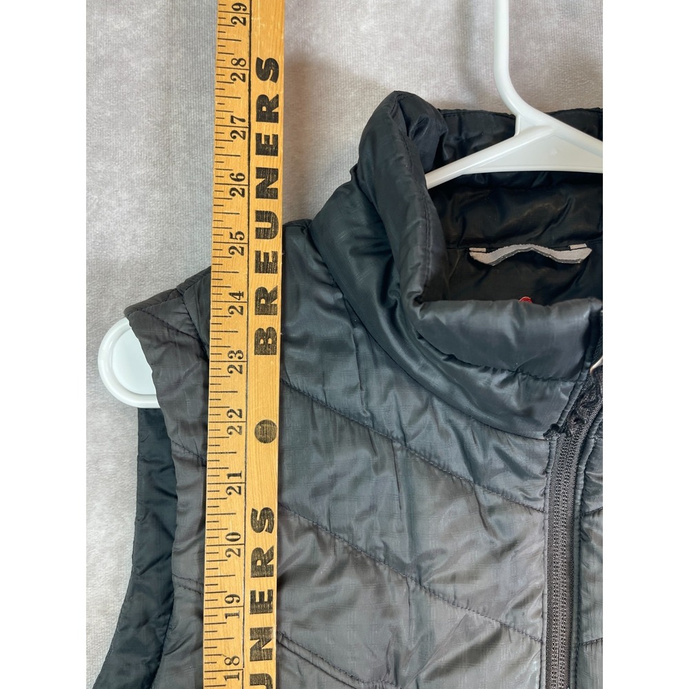 Columbia Down Vest Mens Medium Omni Heat Puffer Black Full Zip Up Hiking Outdoor - Picture 7 of 14